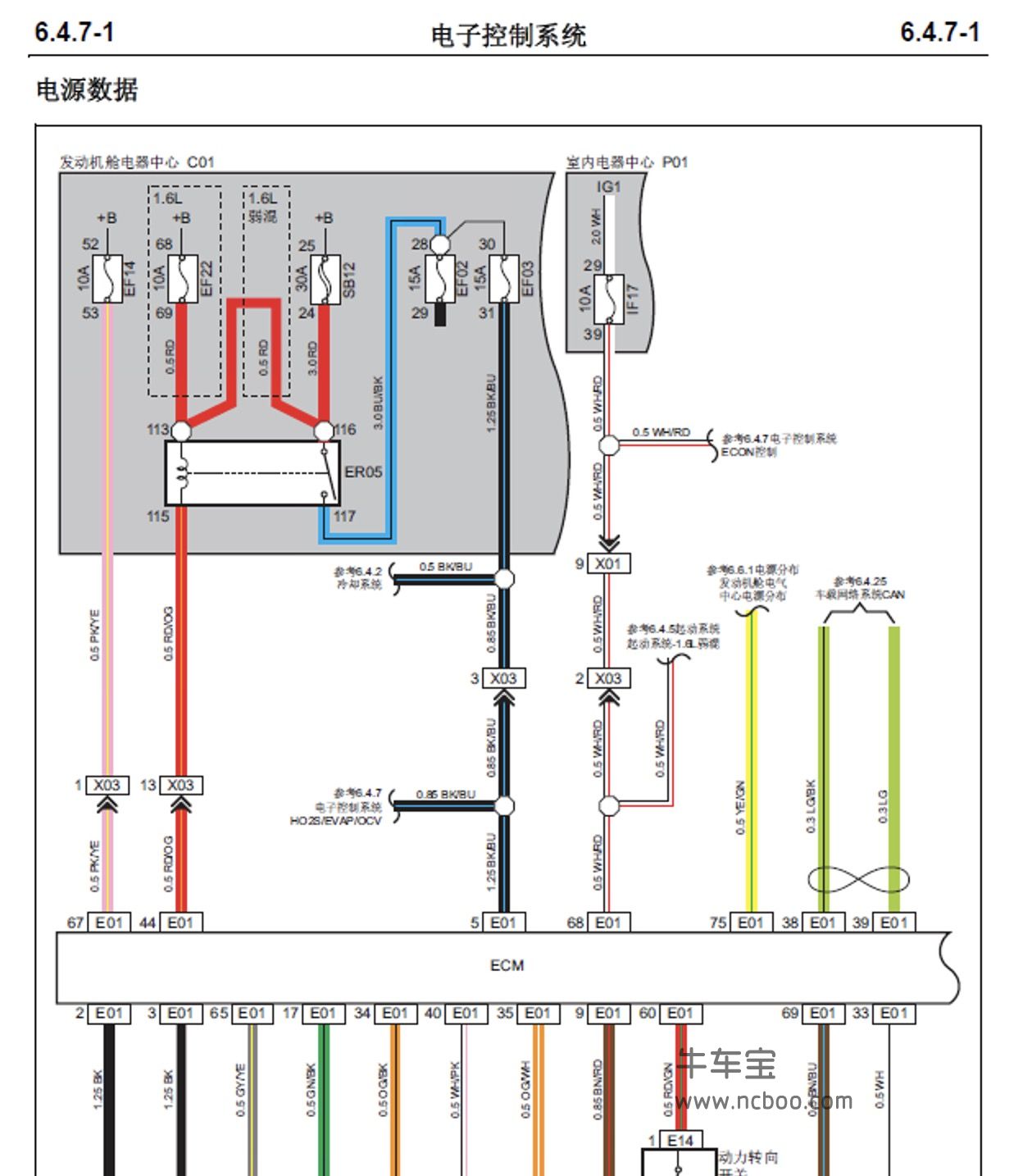 2012-2014款长安逸动1.6L原厂电路图资料下载- 牛车宝